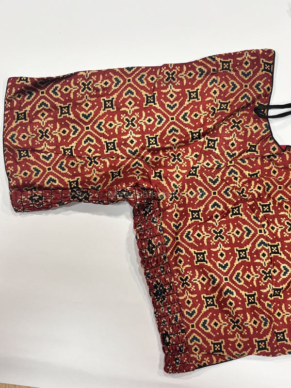 Ziva- Red Strechable Blouse