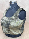 Glow Getter- Black Gold Blouse (Attachable Sleeves)