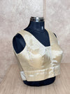 Shimmer & Sass- Antique Silver Blouse (Attachable Sleeves)