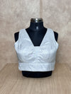 Shimmer & Sass- Silver Blouse (Attachable Sleeves)