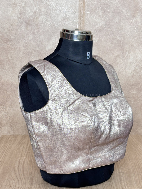 Glow Getter- Rose Gold Blouse (Attachable Sleeves)