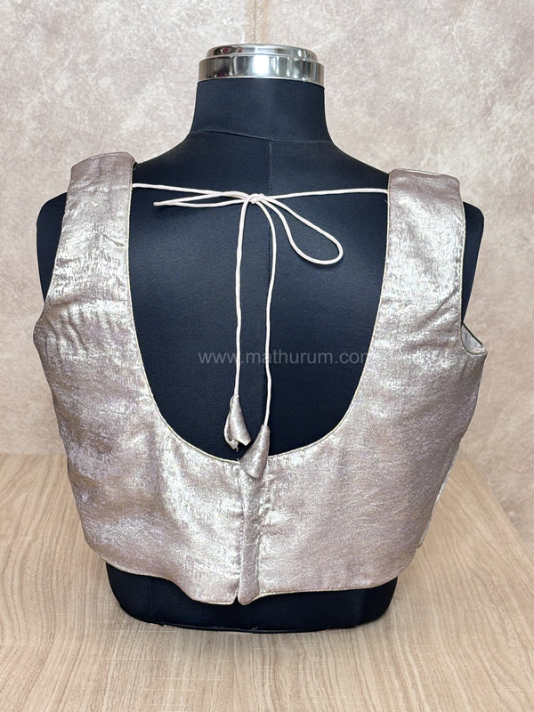 Glow Getter- Rose Gold Blouse (Attachable Sleeves)