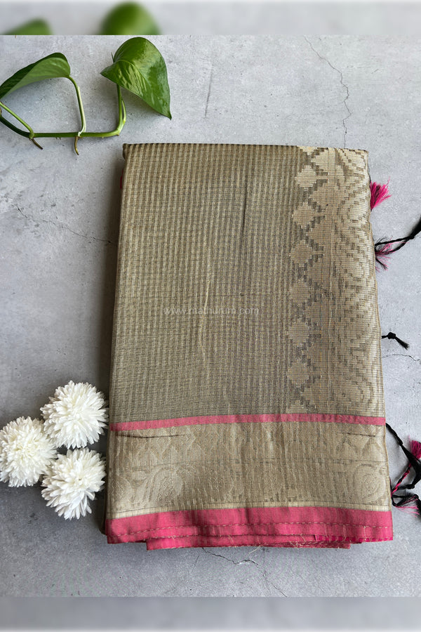 Thamarai - Tissue Silk Saree (Grey)
