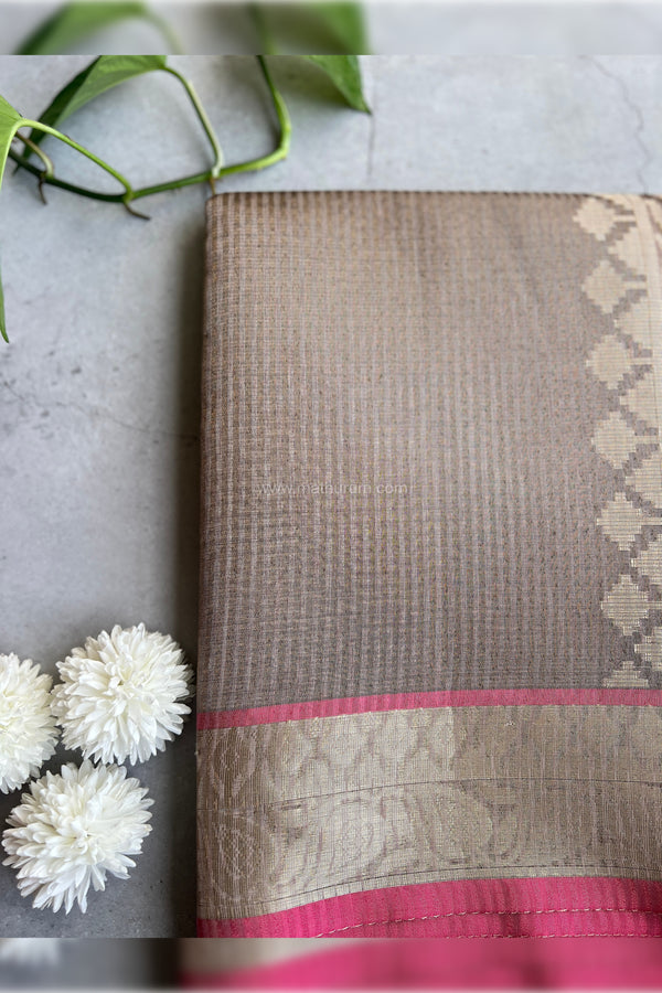 Thamarai - Tissue Silk Saree (Brown)