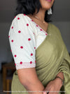 Roja - Off-White Embroidery Blouse