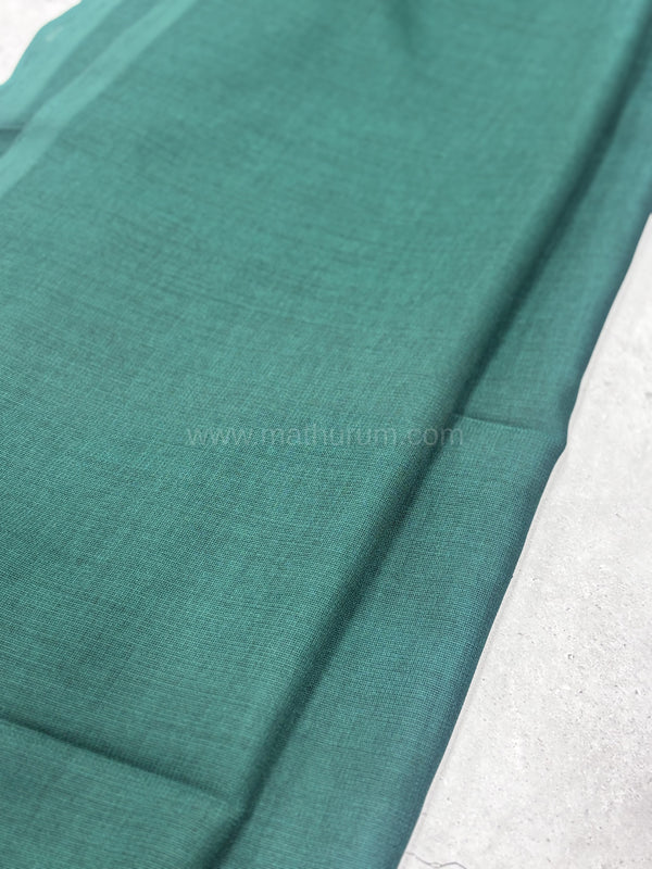 Nira Jute Silk Plain Sarees - Bottle Green