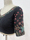 Isha- Black Embroidery Blouse