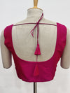 Sakki-Dark Pink Blouse (Attachable Sleeves)