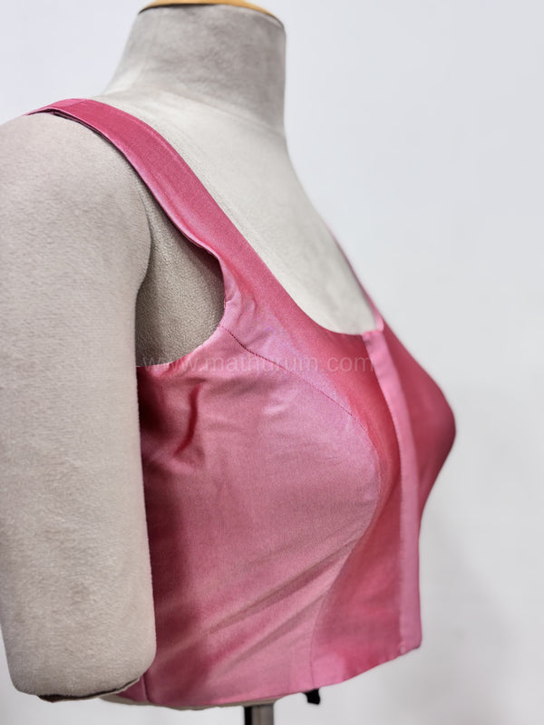 Sakki-Baby Pink Blouse (Attachable Sleeves)