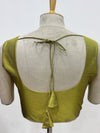 Sakki-Lemon Green Blouse (Attachable Sleeves)