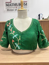 Tanvi- Green Embroidery Blouse