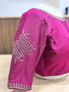 Kolam - Majenta/Green Embroidery Blouse