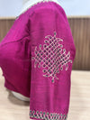 Kolam - Majenta/Green Embroidery Blouse