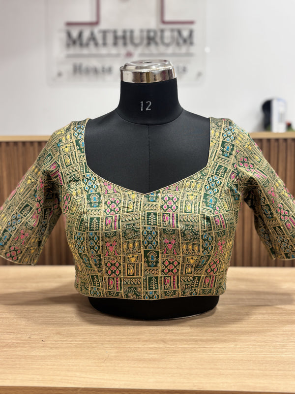 Manjari- Green Blouse