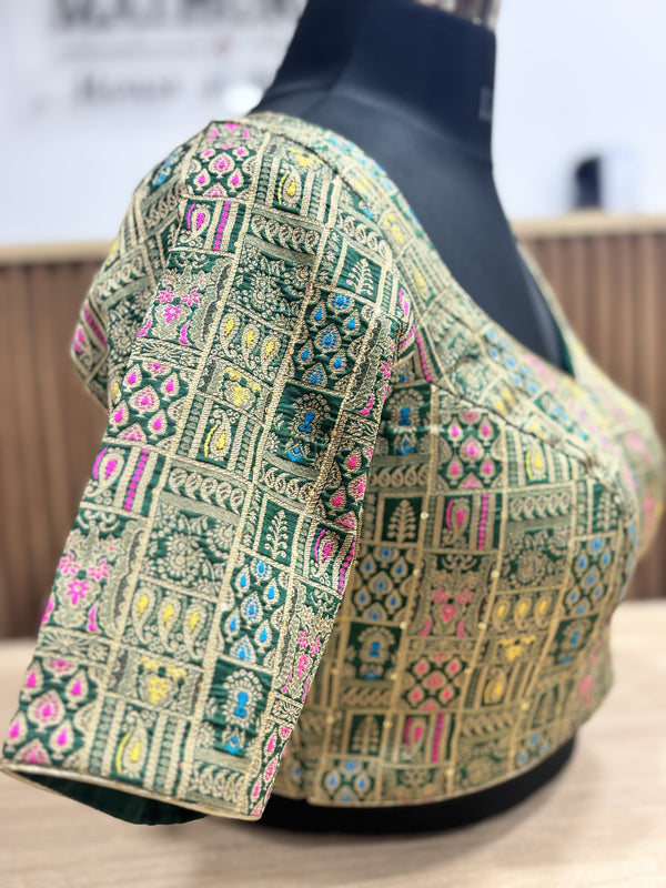 Manjari- Green Blouse