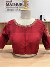 Kolam - Maroon Embroidery Blouse