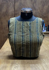 The Thari Edit- Green Sleeveless Blouse