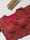 Daily Flex- Maroon Eye Strechable Blouse