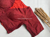 Daily Flex- Maroon Dots Strechable Blouse