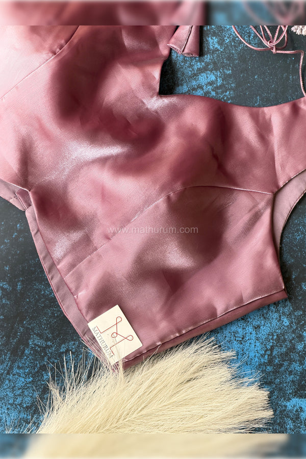 Jimmy Choo- Lilac Blouse (Attachable Sleeves)