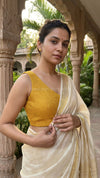 Knotty- Mustard Blouse (Attachable Sleeves)