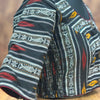 Ikkat Flexi - Black Strechable Blouse