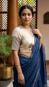 The Thari Edit- Off-White Blouse