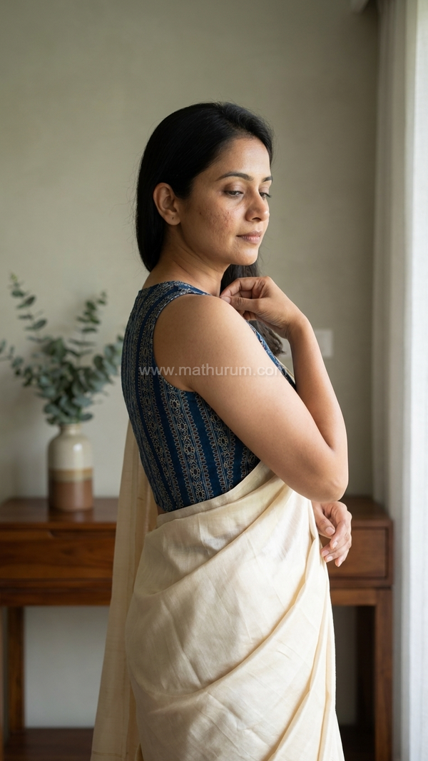 Kajal - Blue Sleeveless Blouse
