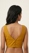 Tiara - Mustard Blouse (Attachable Sleeves)