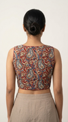 Hemanika- Red Blouse (Attachable Sleeves)